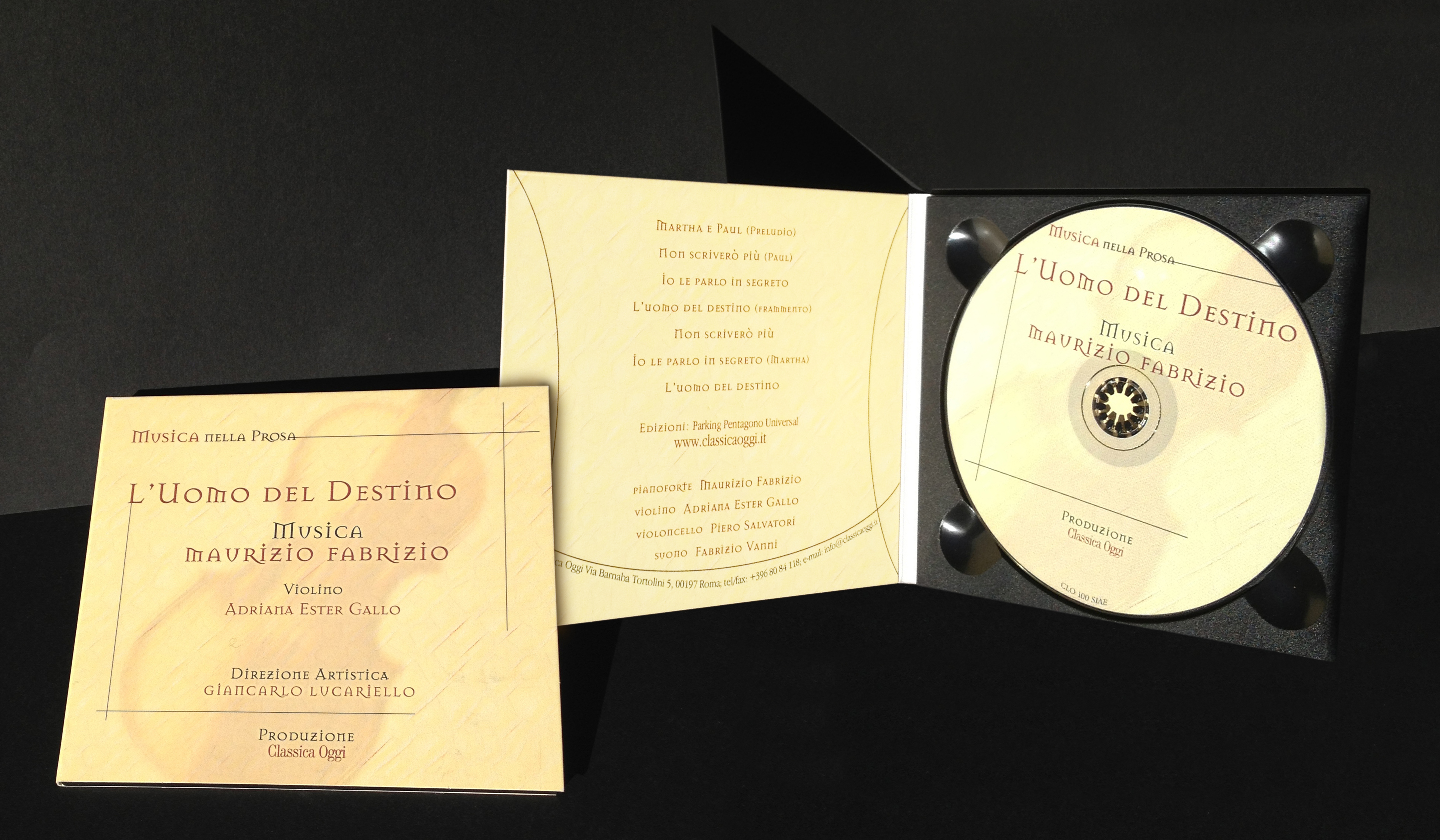 Progetto grafico di collana CD